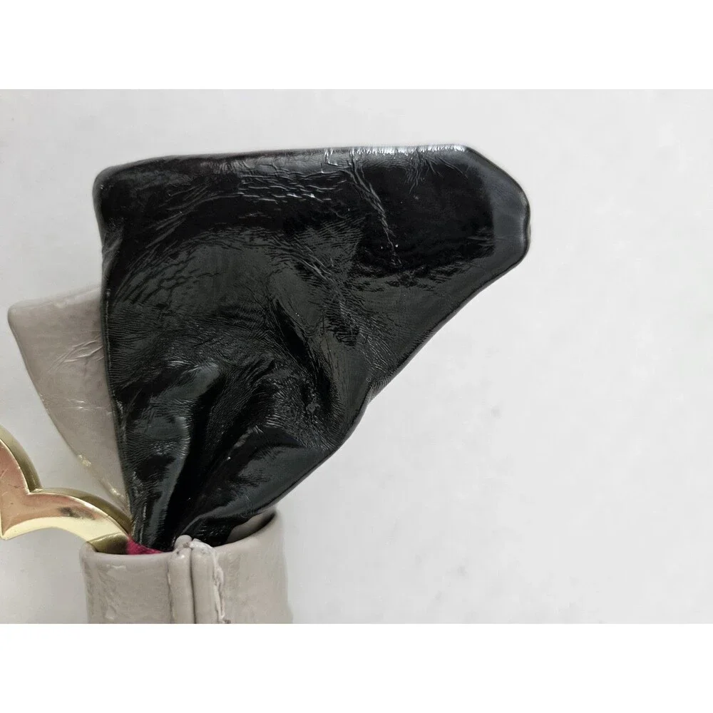 Betsey Johnson Heart & Bow Patent Leather Keychain
